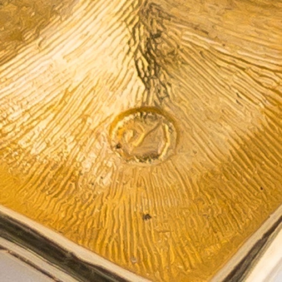 Vintage 1990s Swarovski Gold Heart Brooch – Pave Crystal Pin - Picture 14 of 16